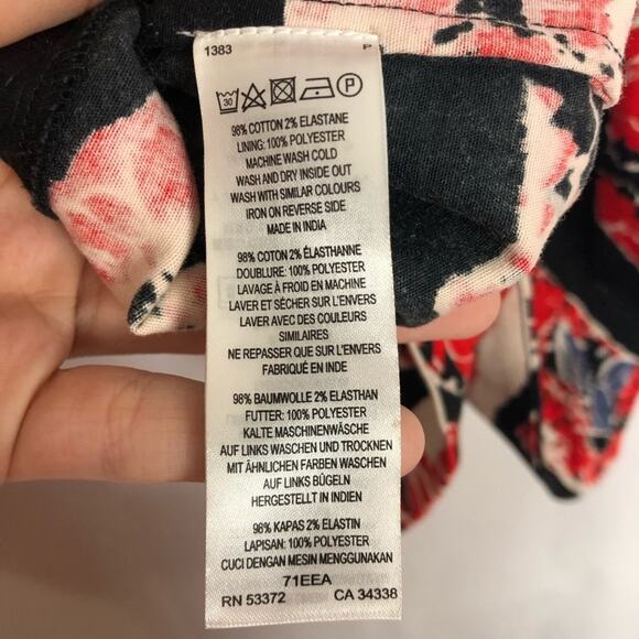 French Connection Floral Printed Sheath Dress 4 - Picture 8 of 11